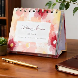 Motivational Office Decor 365 Days Daily Flip Calendar with Inspirational Quotes and Affirmations for Workplace and Home Use