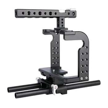 YELANGU Black C7 DSLR Camera Cage GH4 GH5 Camera Cage for DSLR Camera GH4 GH5 detail image