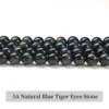 5A Natural Blue Tiger Eyes Stone Beads