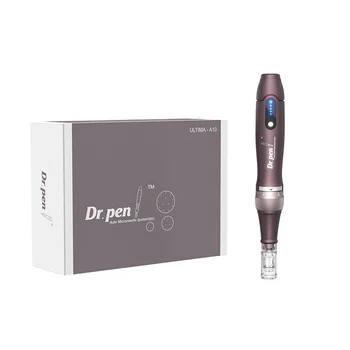 Latest New Design Wireless Dr Pen A10 Microneedling Derma Pen 12 24 36 42 Nano Needle Cartridge Head LED EU UK IT ZA 6 Months