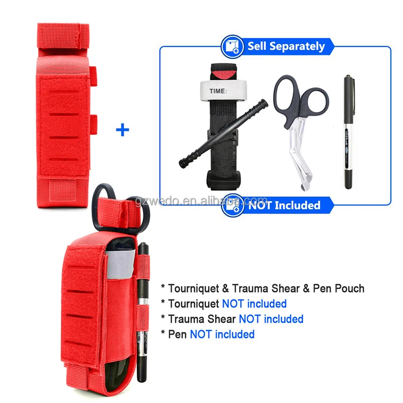 Upgrade Laser Cut Tactical Molle Tourniquet Pouch,Medical Scissors
