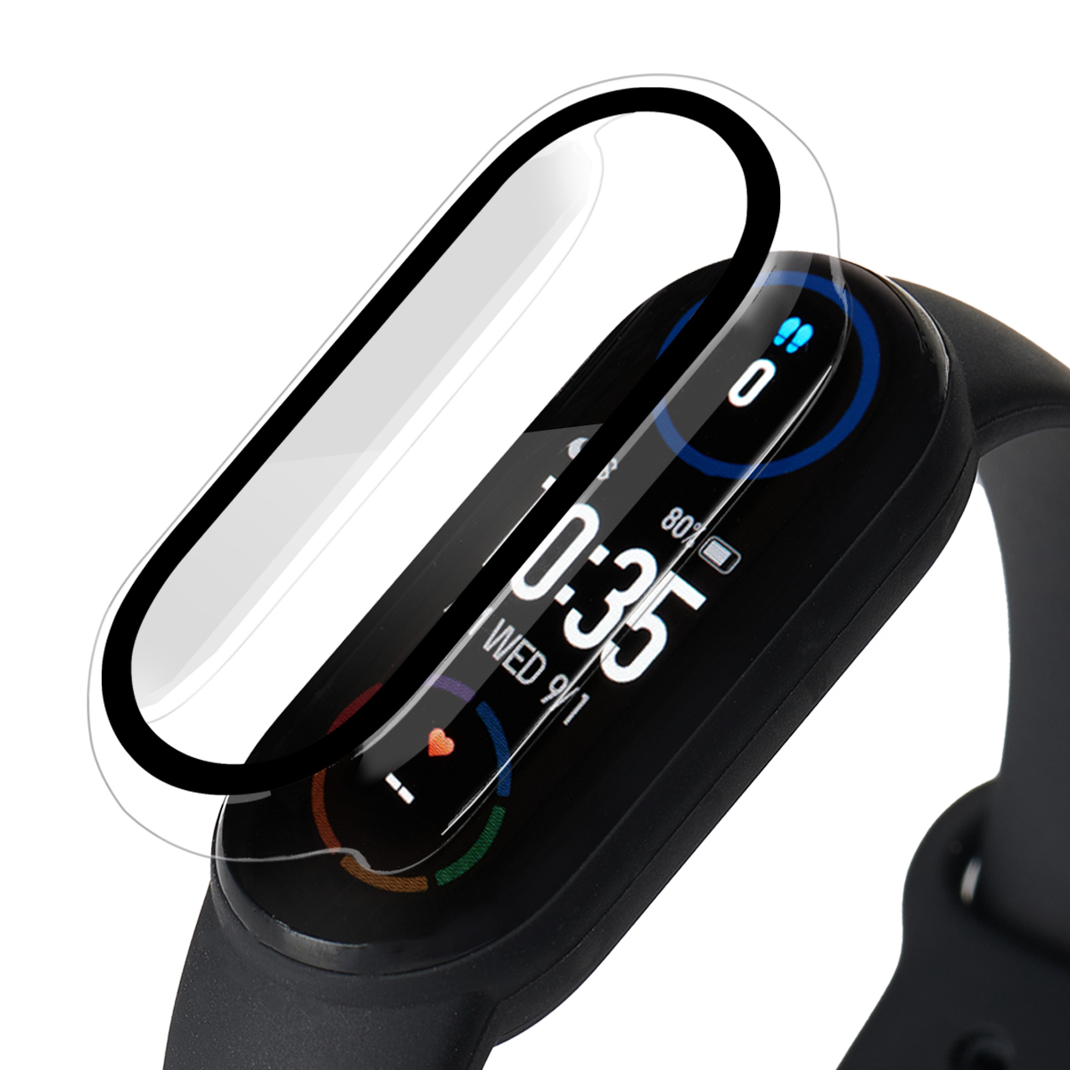 Роскошный чехол-рамка для часов из поликарбоната Xiaomi Mi band 3 4 5 6 защитный чехол экрана + пленка