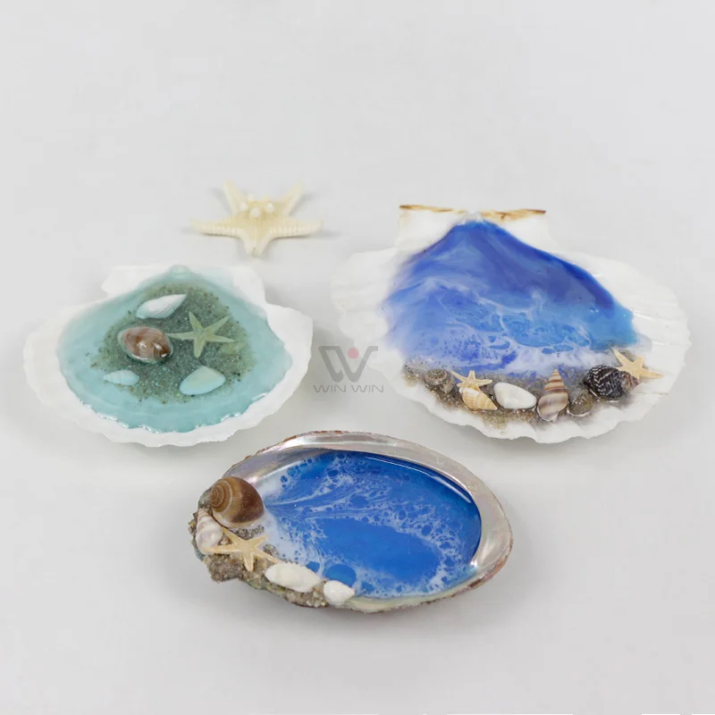 Handcrafted Resin Ocean Wave Art - Eco-Friendly Beach Decor