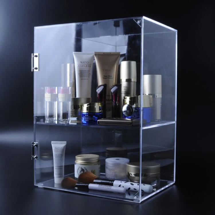 Прозрачный акриловый Органайзер для косметических кубиков, ящик, органайзер для косметики, коробка для хранения