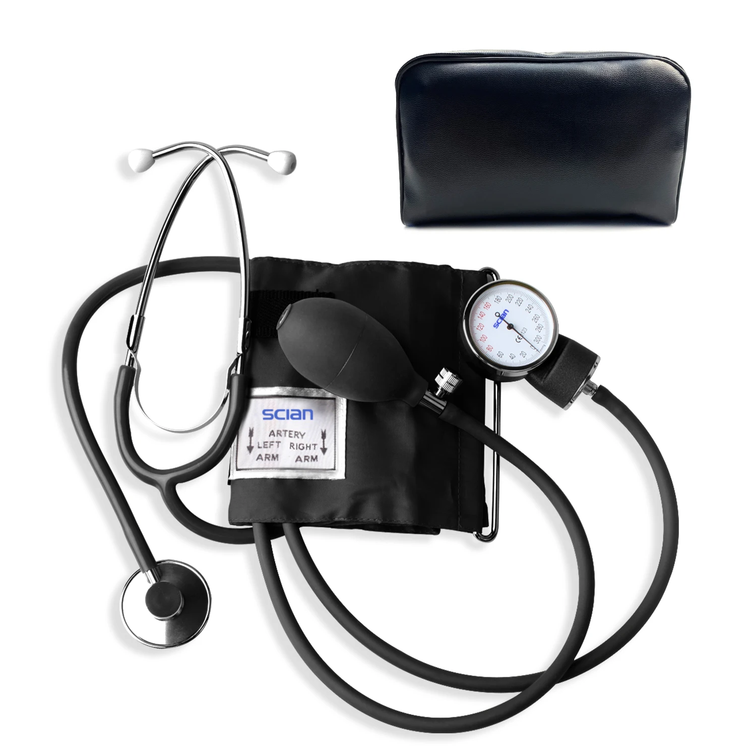 HONSUN Upper Arm Manual BP Aneroid Sphygmomanometer With Single or Dual Head Stethoscope