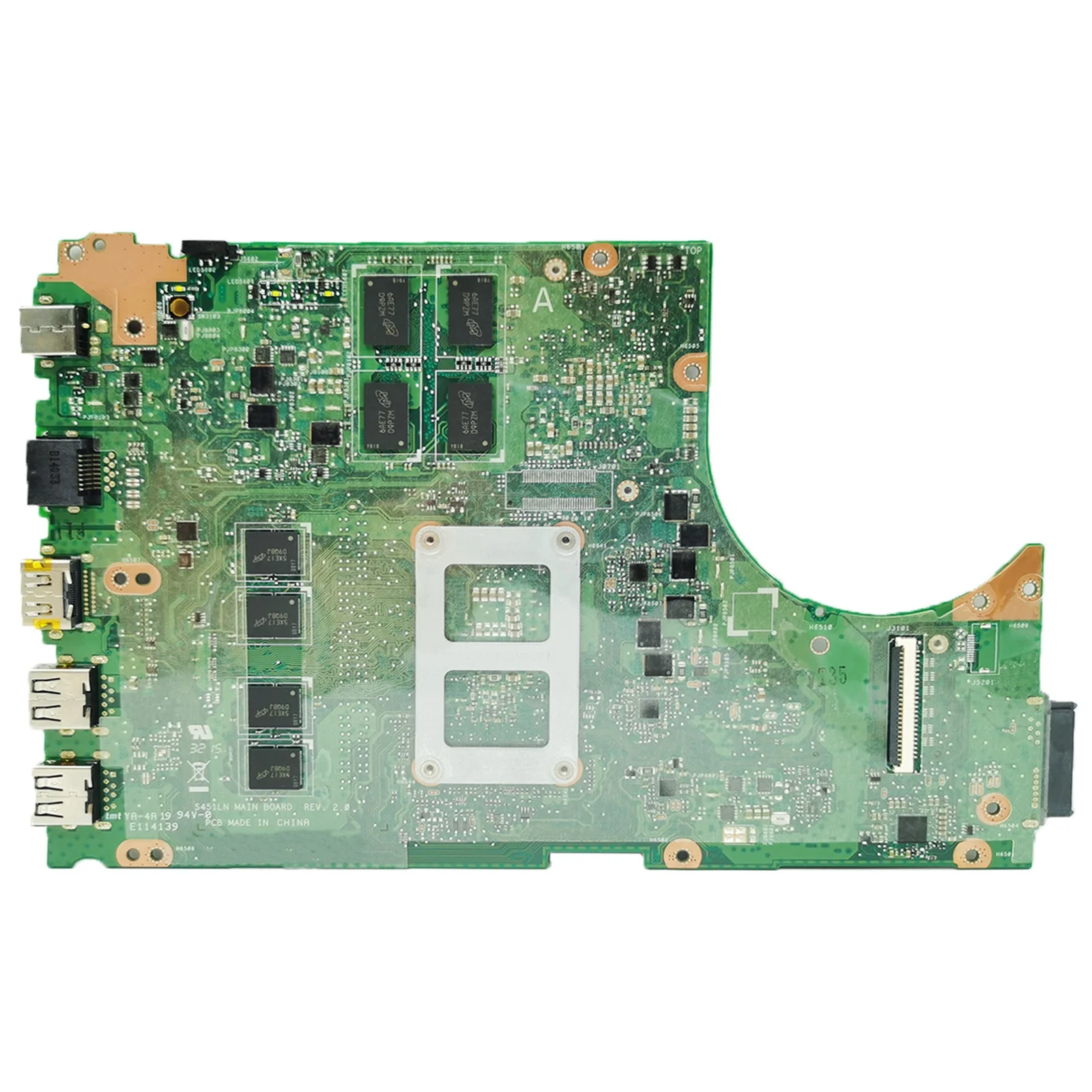 V451L MAINboard for ASUS S451L S451LN S451LB S451LA S451 R451L K451L Laptop Motherboard With I3 I5 I7 4th Gen CPU 4GB/RAM