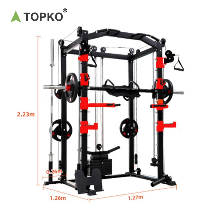 TOPKO High Quality Commercial Multifunctional Gym Machine Multi Gym Machine Comprehensive Training Rack Fitness Equipment