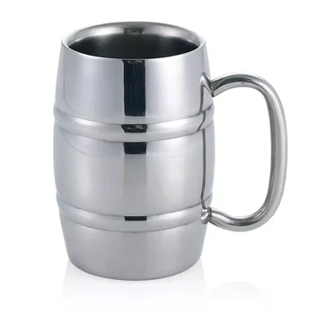 410ml double wall stainless steel coffee milk drinking beer mug