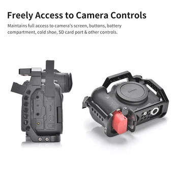 KingMa Multi-hole Aluminium Alloy DSLR Camera Cage Video Vlog Camera Cage Accessory for Can on EOS R5 R6 detail image