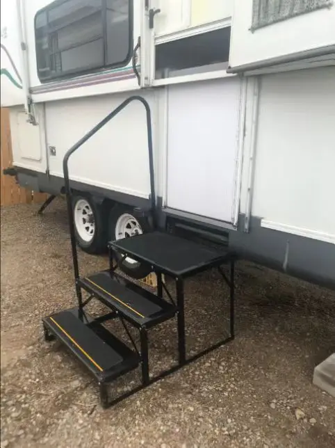 3 Steps Staircase Outdoor Rv Ladder Support Suitable For Rv Trailers ...