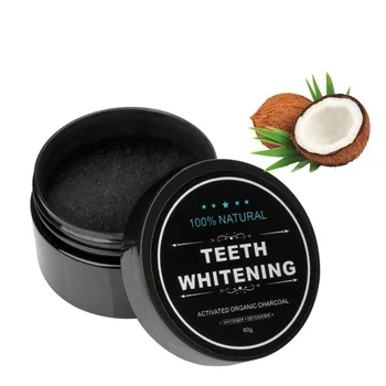 Natural personal beauty care oral hygiene coconut activated carbon powder organic charcoal teeth whitening powder