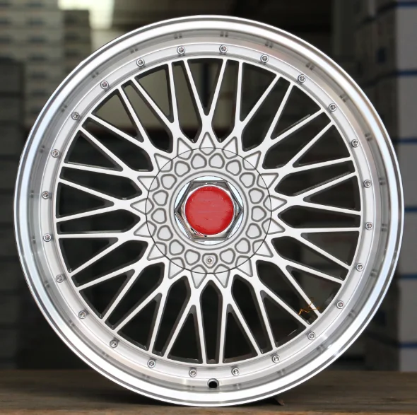 For Japan Style Multi Spoke 15 16 17 18 19 Inch Silver/Black Car Alloy Wheel Rims