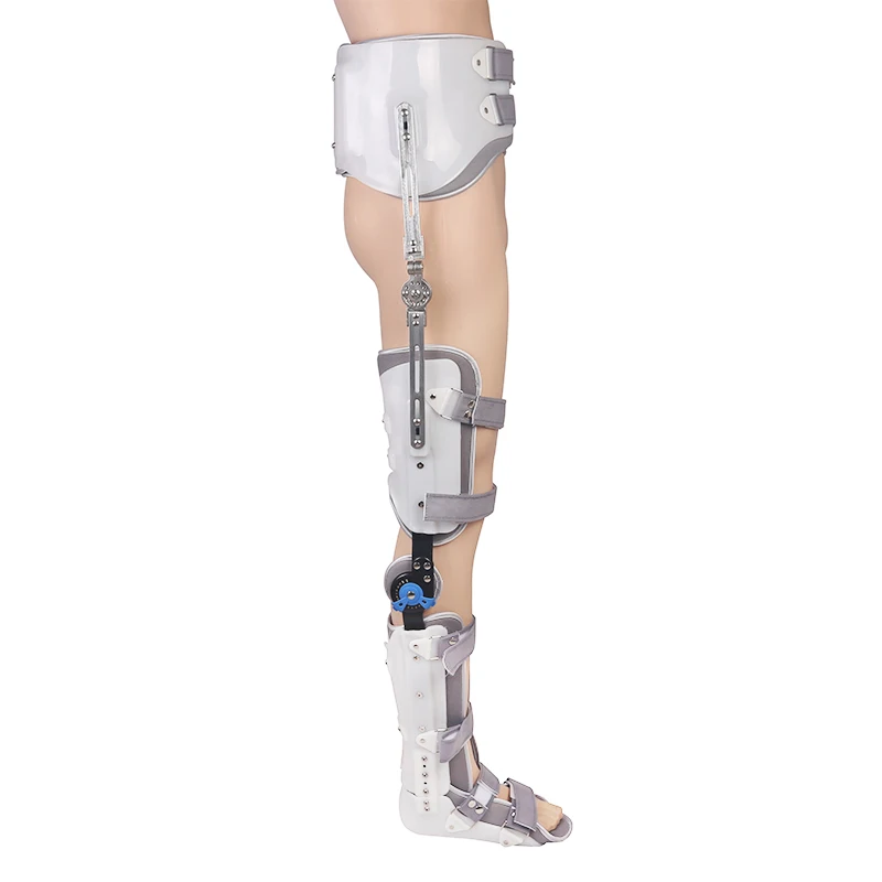 Knee Ankle Foot Fixed Support Adjustable Lower Limb Orthosis Thigh Fracture Support Postoperative Ankle Rehabilitation Device