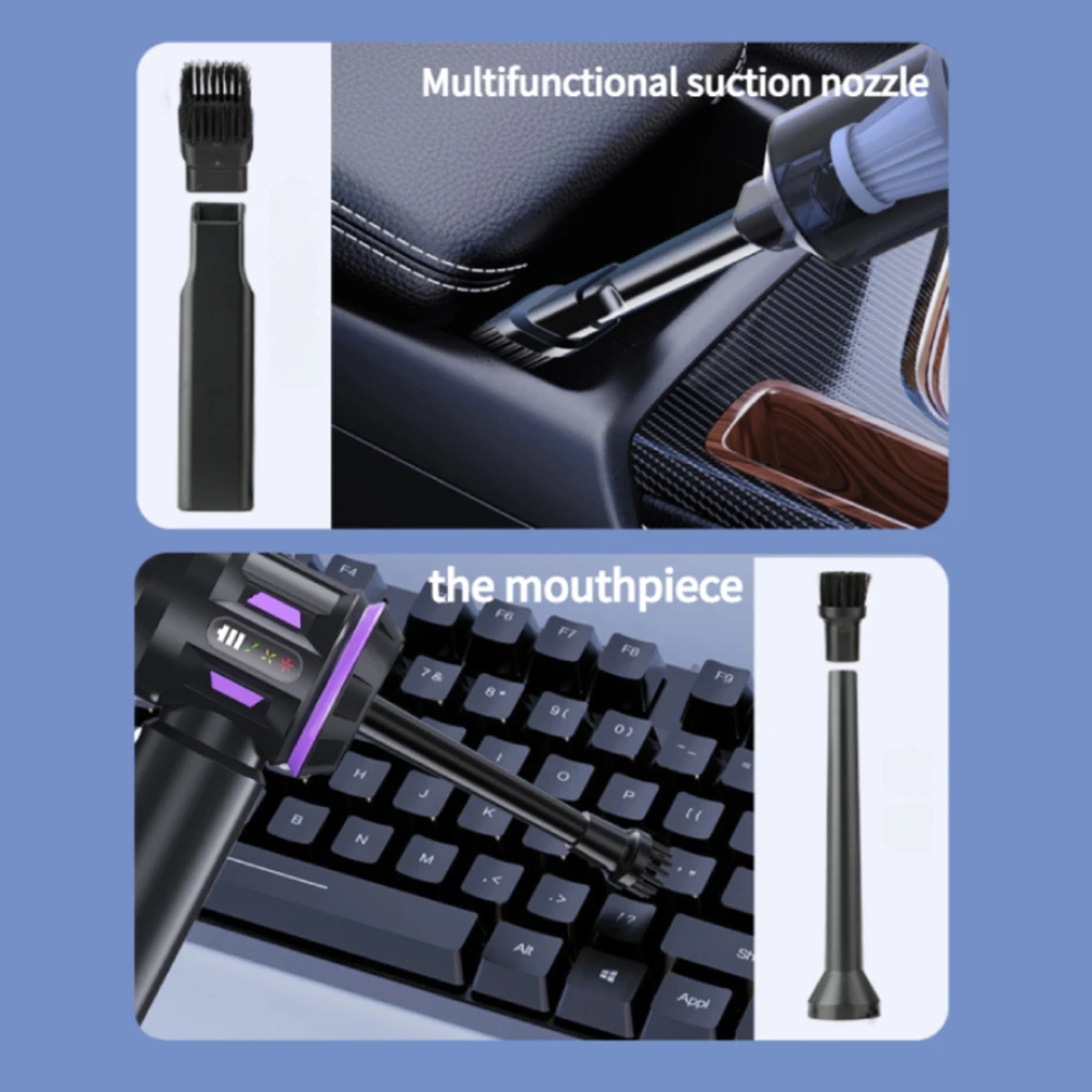 17000Pa Powerful Suction Wireless Mini Handheld Vacuum Cleaner Cordless Portable Car Vacuum Cleaner with Air Blower - view 5