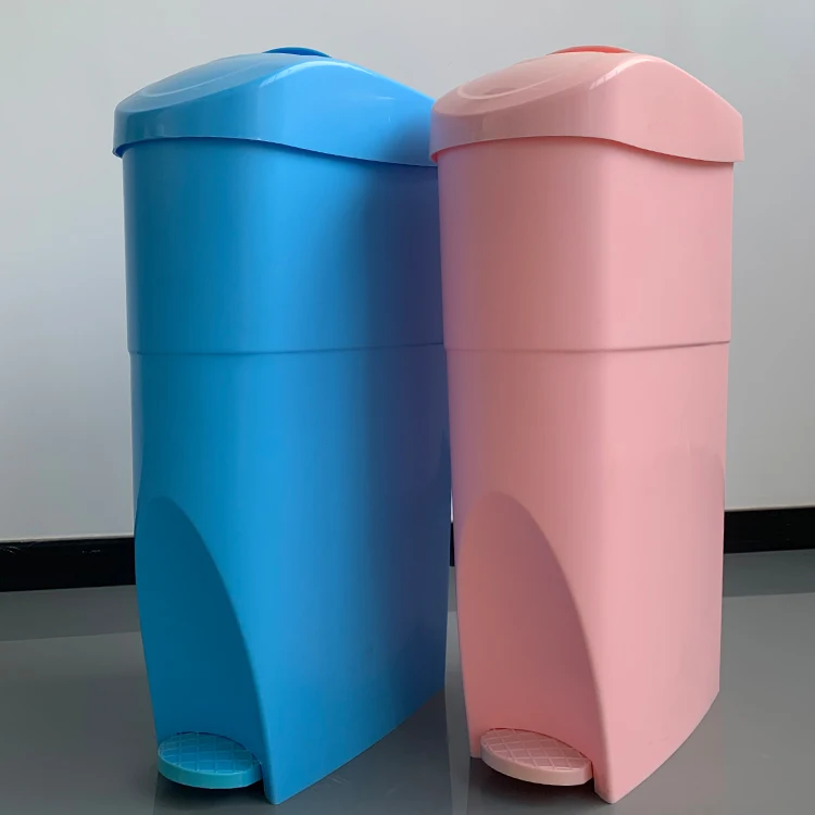 Factory OEM Garbage Dust Bin Pink Plastic Trash Can 18L Feminine Hygiene Sanitary Trash Bins
