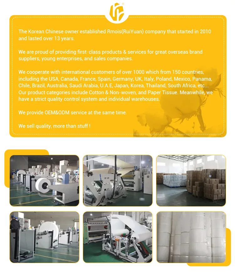 Rmois Soft Toilet Paper Tissue Raw Material Bathroom Tissue Toilet Use