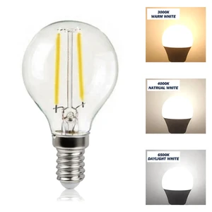 Vertak G45 E14 LED Filament Bulb Energy Saving 2W-10W Home Lighting Lamp Glass Candle Plastic Lamp 3000K-6500K Color Options
