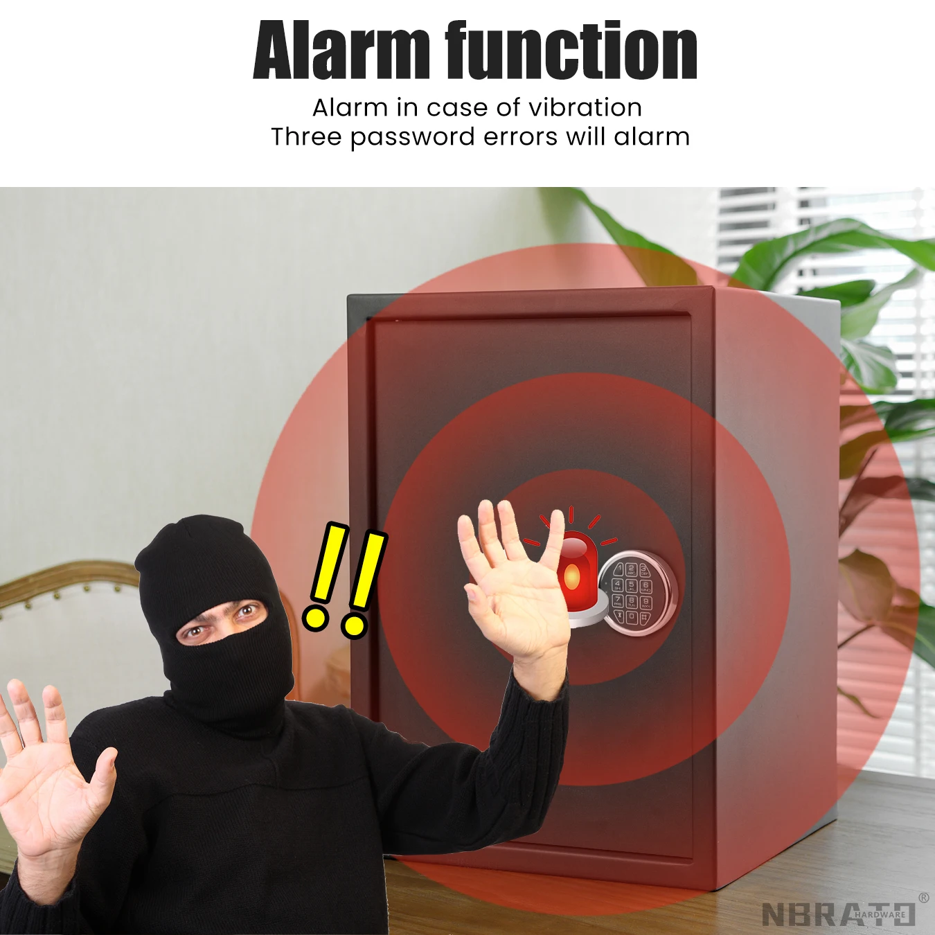 Cerradura de Alta Calidad para Caja Fuerte, Cerradura Electrónica Digital  para Caja de Seguridad con Contraseña