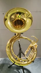 高級プロ仕様BBb調スーザフォン シルバー仕上げ 多くの有名音楽会社