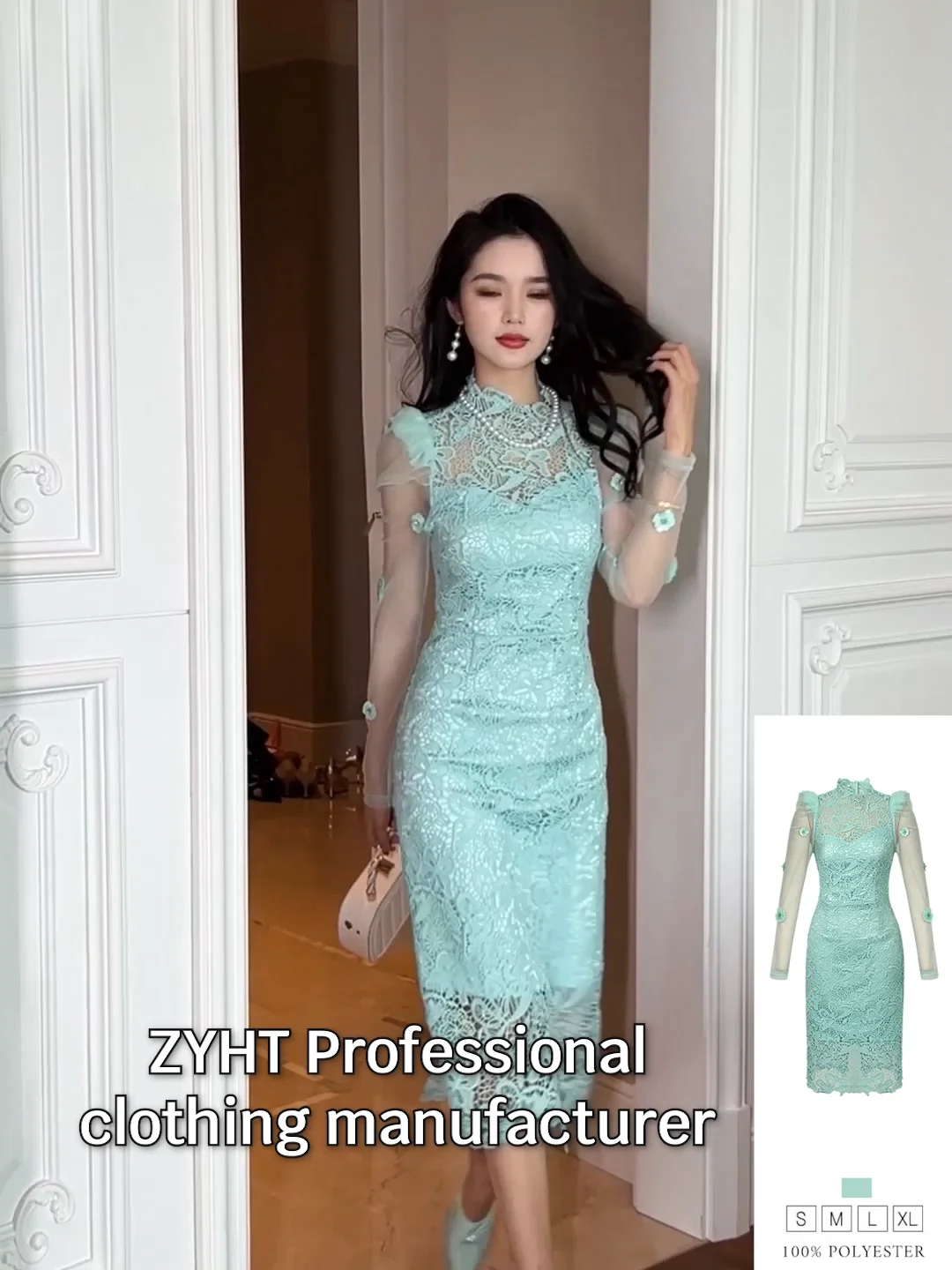 ワンピース theredthread Scutting lace dress THEREDTHREAD】S