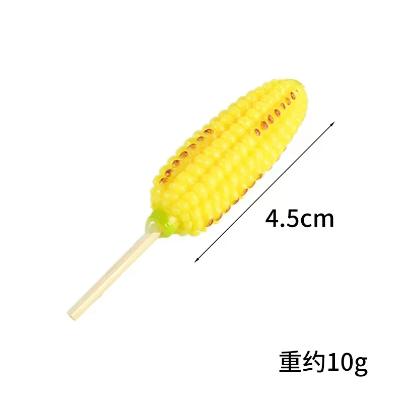 Simulation corn cob key chain simulation food ornaments photography props mini corn pendant wholesale