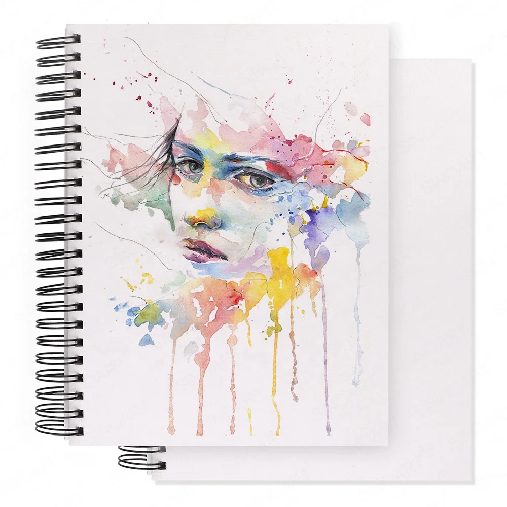 Above the sea spiral A4 Size drawing notebook