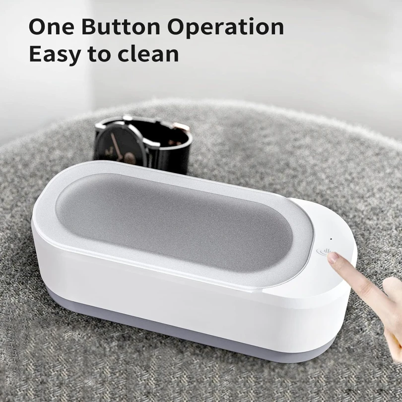 Smart Multifunctional Ultrasonic Contact Lens Cleaner Portable Electric Power Source for Car Denture and Watch Cleaning