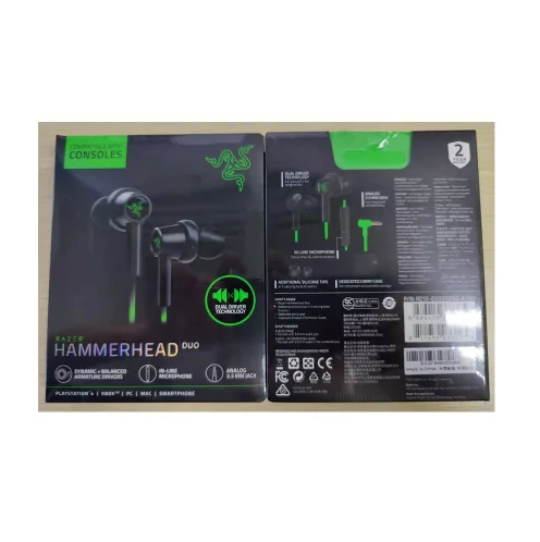 Fone De Ouvido Gamer Para Razer Hammerhead Duo,Com Fio,Preto E Verde,Com  Fio - Buy Para Razer Hammerhead Duo Gaming Fone De Ouvido,Para Razer  Headset Gaming Profissional,Para Razer Verde E Preto Cor Fone