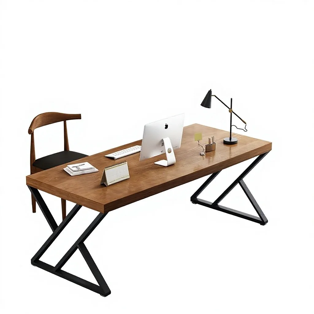 Modern Light Luxury Computer Desk, Home Workbench, Bedroom Desk, Study Writing Desk, Double Office Long Table