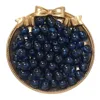 Transparent glass beads - royal blue