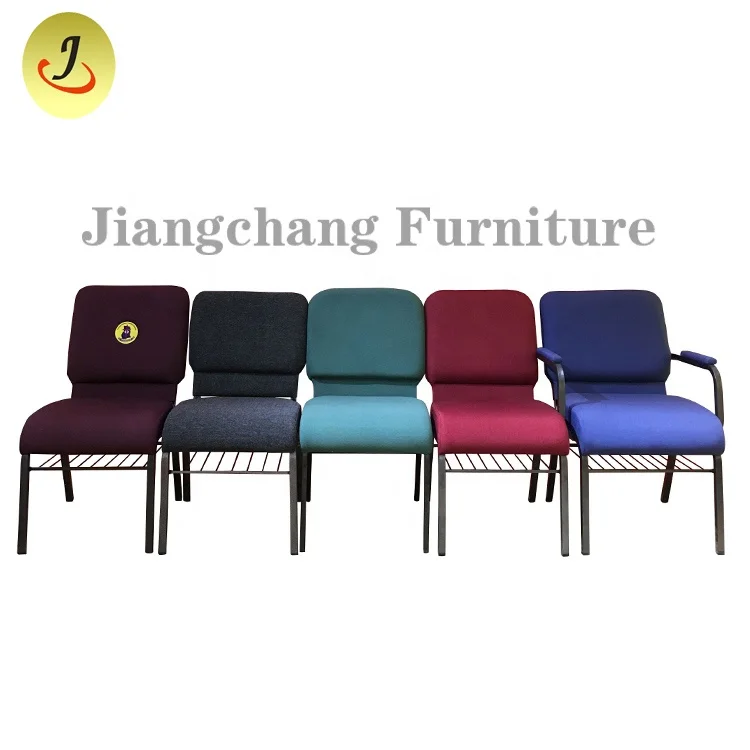 Дешевый церковный стул металлический мягкий для зала церкви