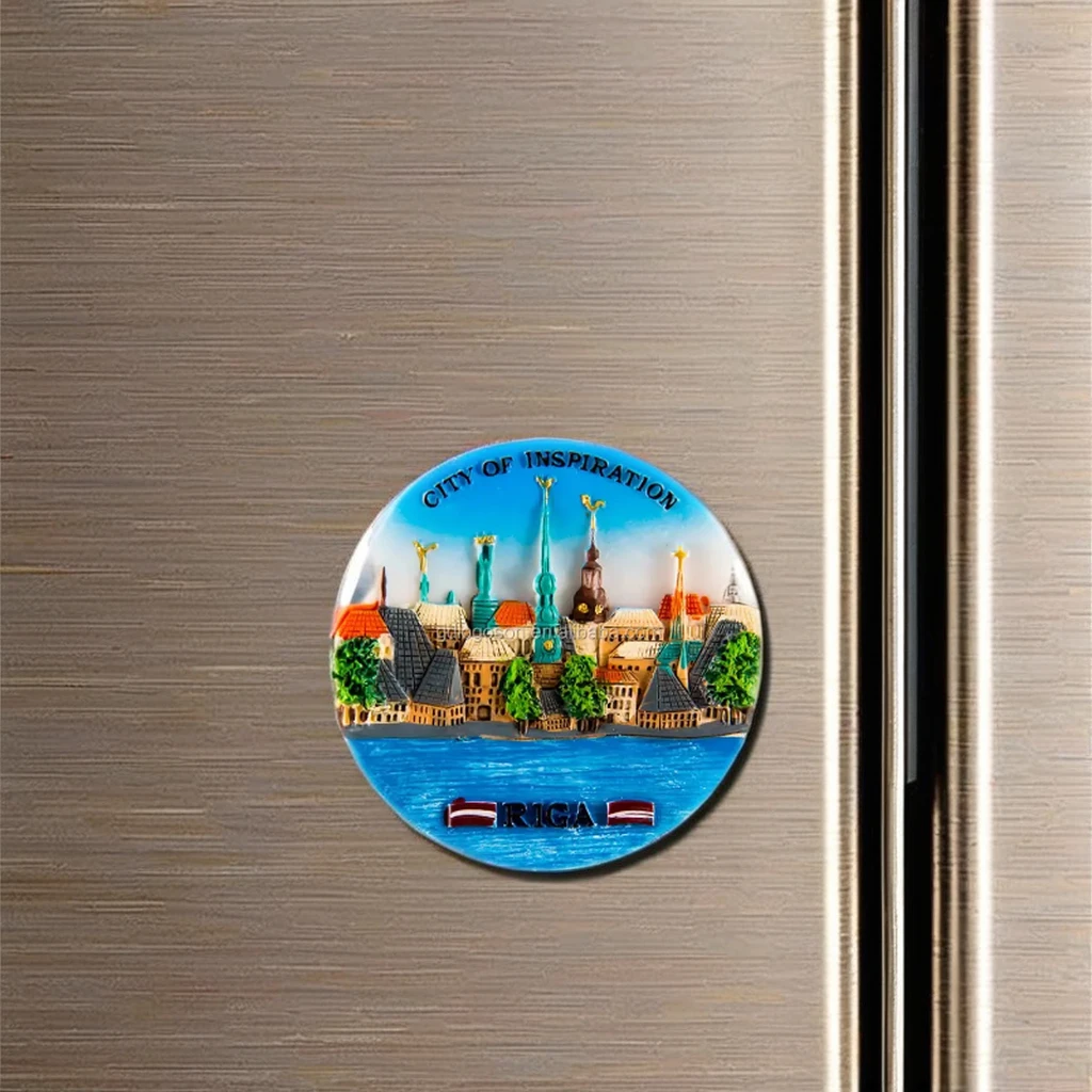 Custom Latvia Map 3D Fridge Magnets World Travel Souvenirs Refrigerator Magnetic Riga Souvenir Gifts