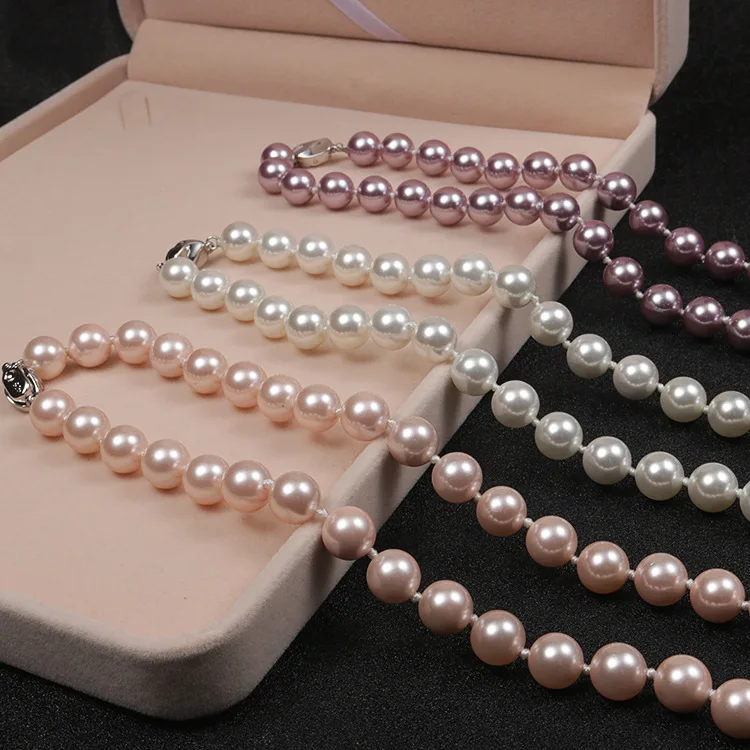 Fashion Trendy 10mm Pearl Beads Chocker 