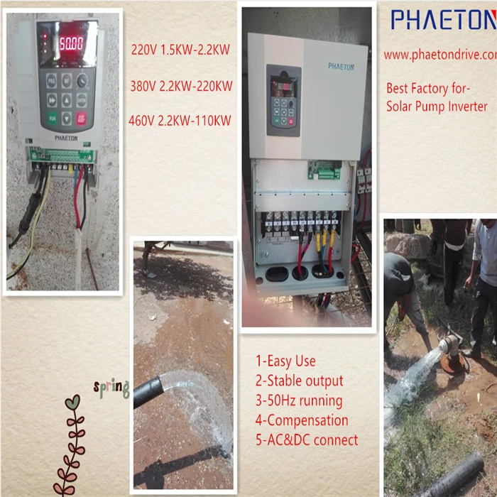 Three Phase Water Pump Solar Inverter With Mppt,solar vfd mppt  inverter for water pump