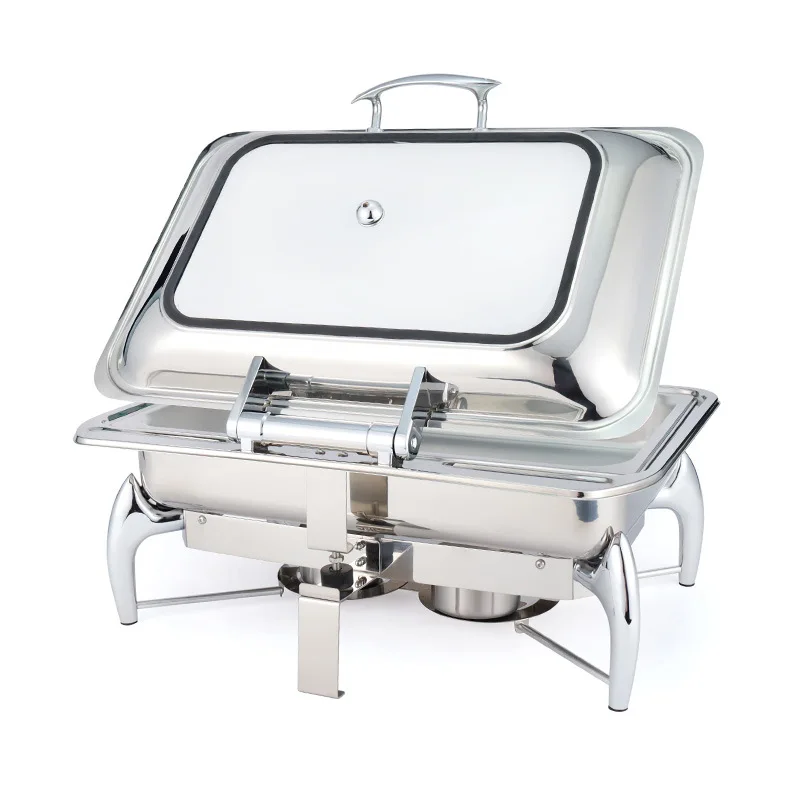 Catering Food Buffet Display Warmer Alcohol Stove Chafer Dish Buffet Set Food Warmers Buffet Chafing Dish_5