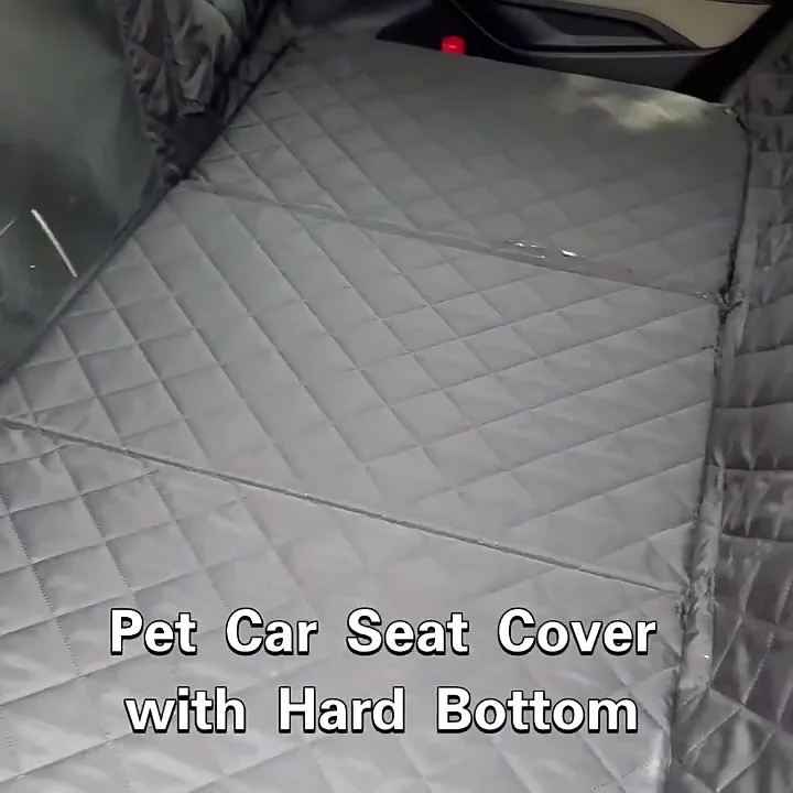 Extra Thick & Leak Free Pet Car Seat Cover With Hard Bottom Board,Dog