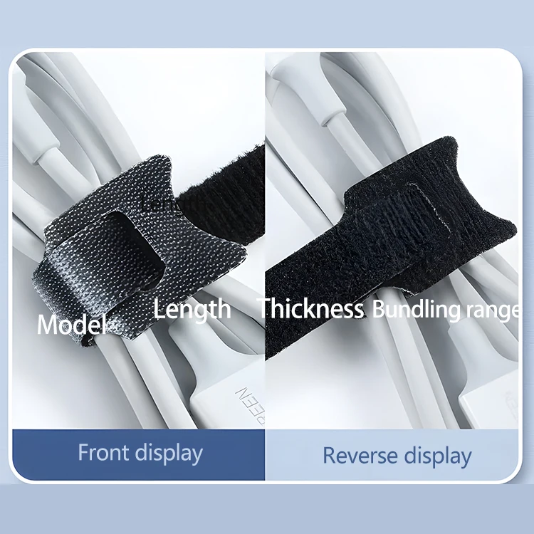 Hook and Loop Straps Reusable Cinch Straps Nylon Fastener Cable Straps