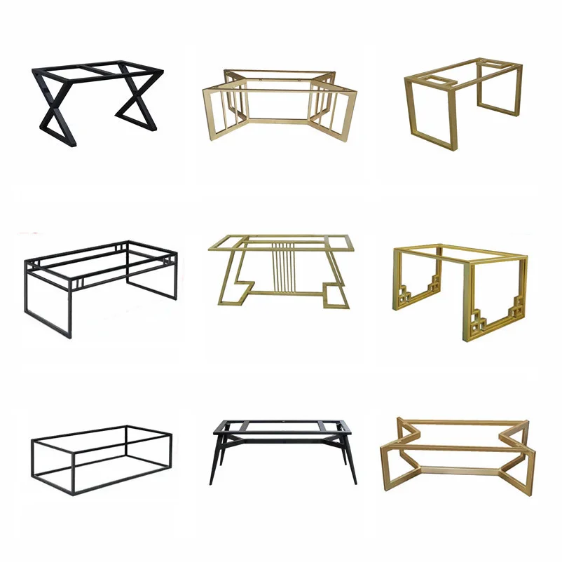 Metal Table Legs for Table  Industrial Restaurant Desk Office Cast Iron Steel Bench Dinning Coffee Dining Furniture Table Frames