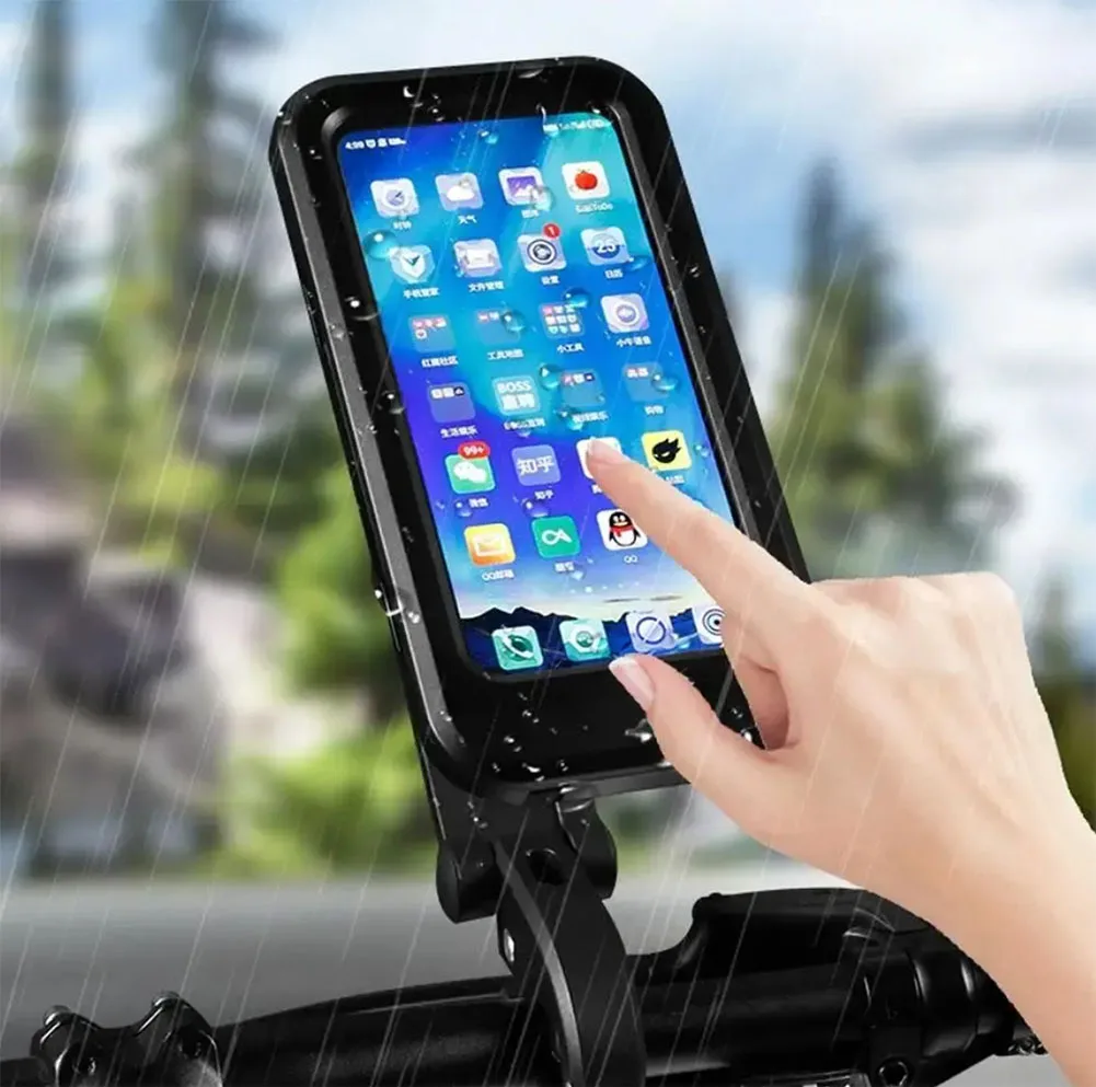 360 Degree Motorcycle Bike Bicycle Phone Holder Stand Mount Waterproof Folding Adjustable Outdoor Mobile Phone Holder Stand