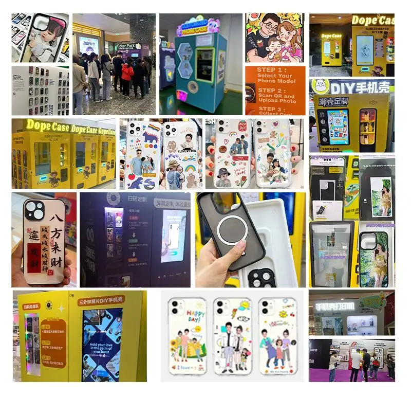 product funkyplay stylish mobile phone case vending machine automatic with custom patterns and sdk function-9