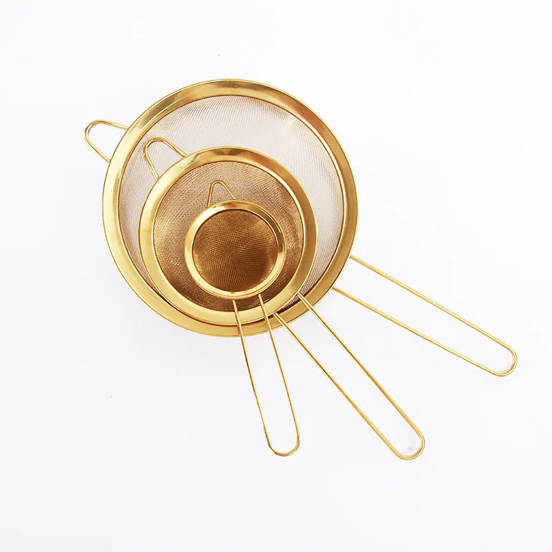 Wholesale Kitchen Tools Flour Sieve Sifter Oil Strainer 10/15/18/20cm