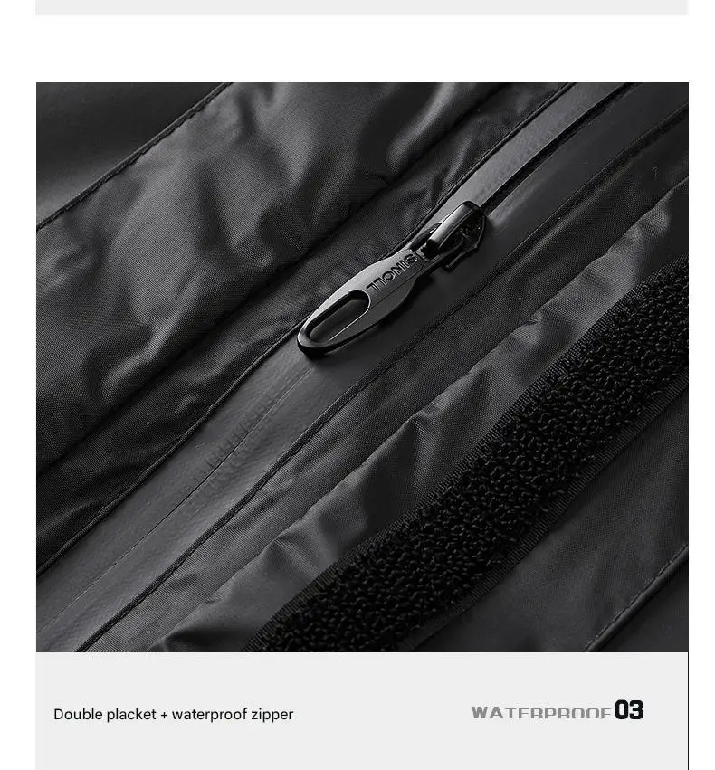 Modern Eco-Friendly Reflective Striped Motorcycle Raincoat Popular Waterproof Design for Outdoor Tours and Campers