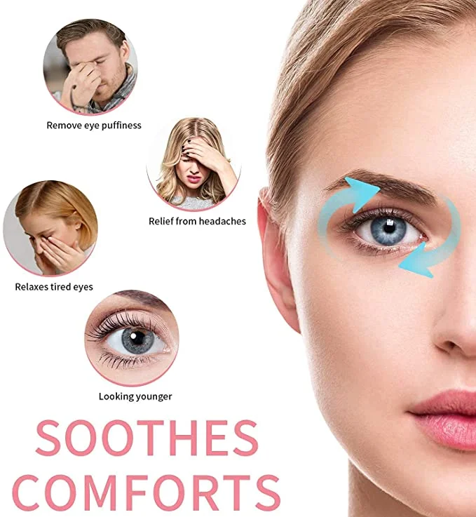 Reusable Cooling Hot Cold Pack Compress Ice Gel Eye Mask With Plush