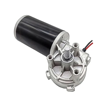 Hot selling 63mm 12v/24v low/high speed for electric lift dc worm gear motor electric motor mover