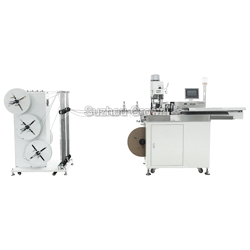 Fully Automatic Wire Cutting Stripping and Crimping Machine One End Tinning Can Process 5 Wires at Same Time