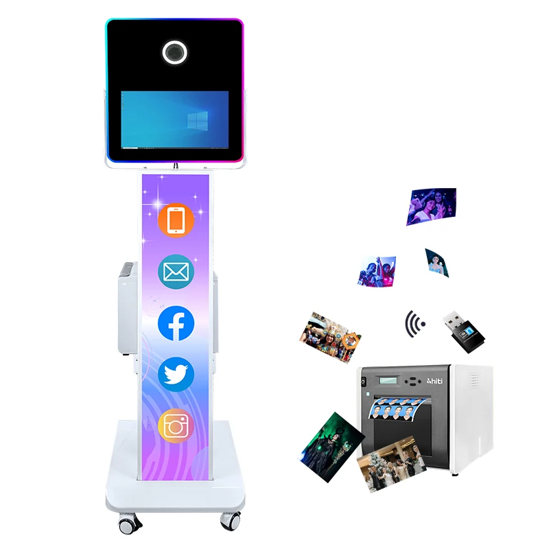 Dslr Camera Wedding Photo Booth Machine Portable Photo Booth Shell Touch Screen Selfie Photo Booth Kiosk