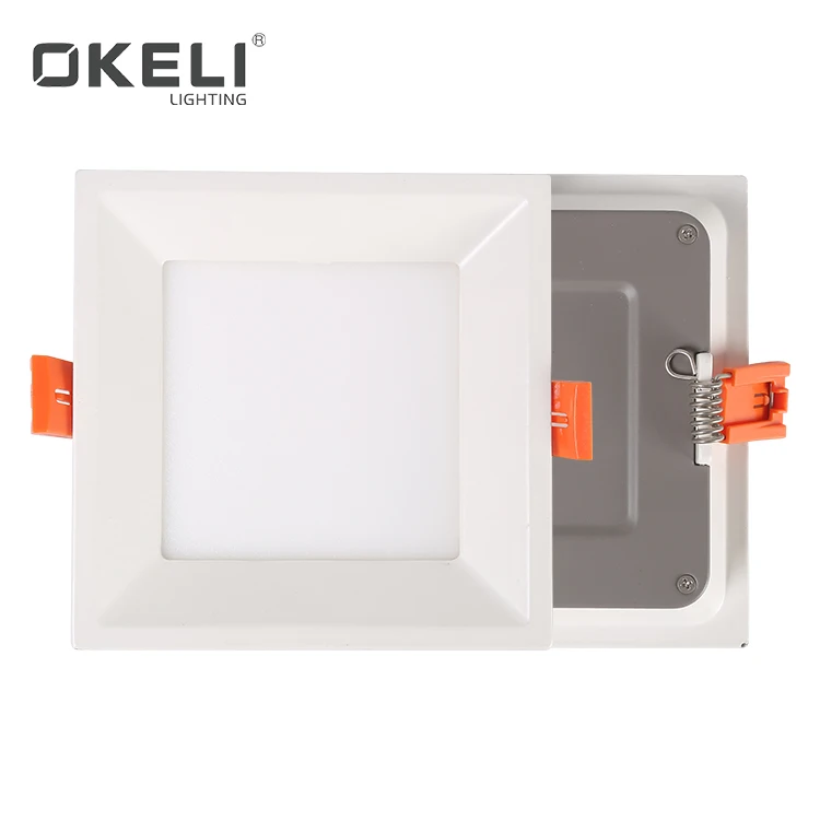 OKELI Concave Surface Dimmable Aluminum Led Light Constant Current ultra slim round 8w led Ceiling panel Down Light
