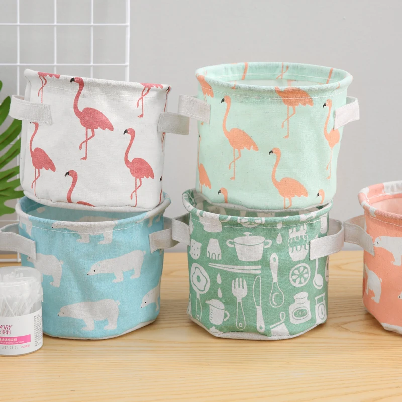 Customized Polyester Dirty Clothes Storage Bucket Home Hamper Bathroom Large Capacity Foldable Laundry Basket Carton Box 10pcs