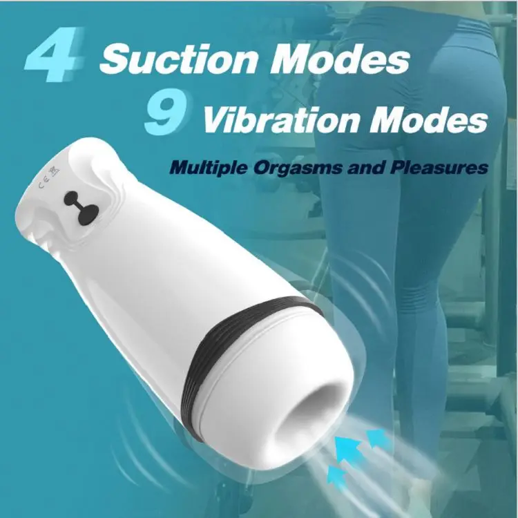 Powerful Automatic Male Masturbator Thrusting Telescopic Sucking With Voice Men Sex Product Vibrator Masturbation Cup