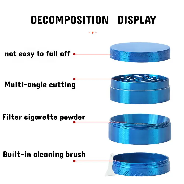 Factory Direct Sale Custom Grinder Accesori Smoke Shops Supplies Metal